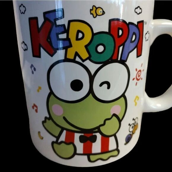 Sanrio KEROPPI White Colorful Double Print Ceramic Mug NWT - Picture 10 of 14